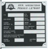 štítok AVIA veľký