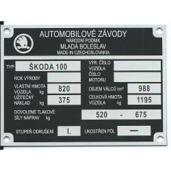 štítok Škoda 100