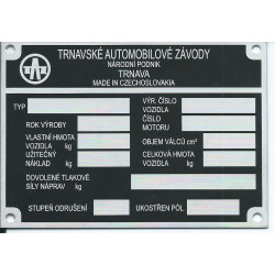 štítok TAZ (Trnavské Automobilové Závody)