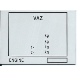 štítok VAZ (žigulák)