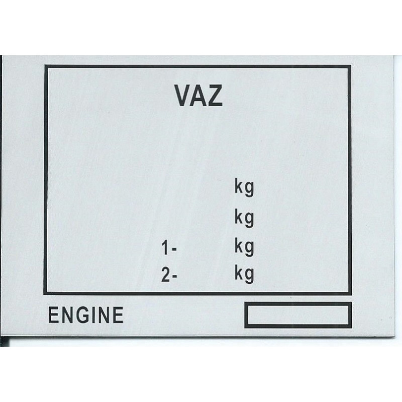 štítok VAZ (žigulák)