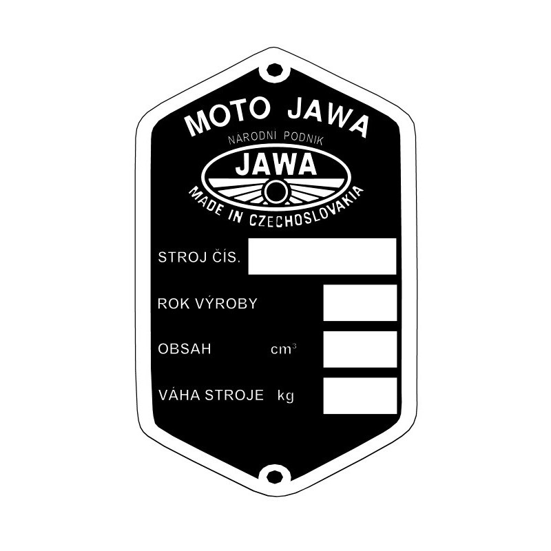 štítok MOTO JAWA - 2
