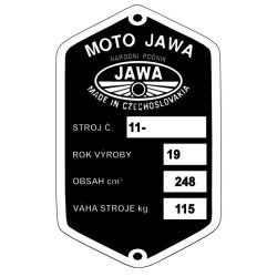štítok MOTO JAWA - 3