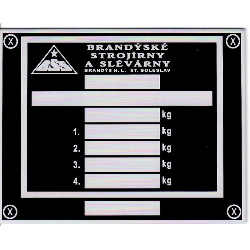 štítok BSS univerzálny 2