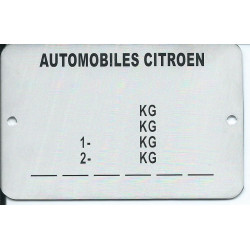 štítok Citroën univerzálny