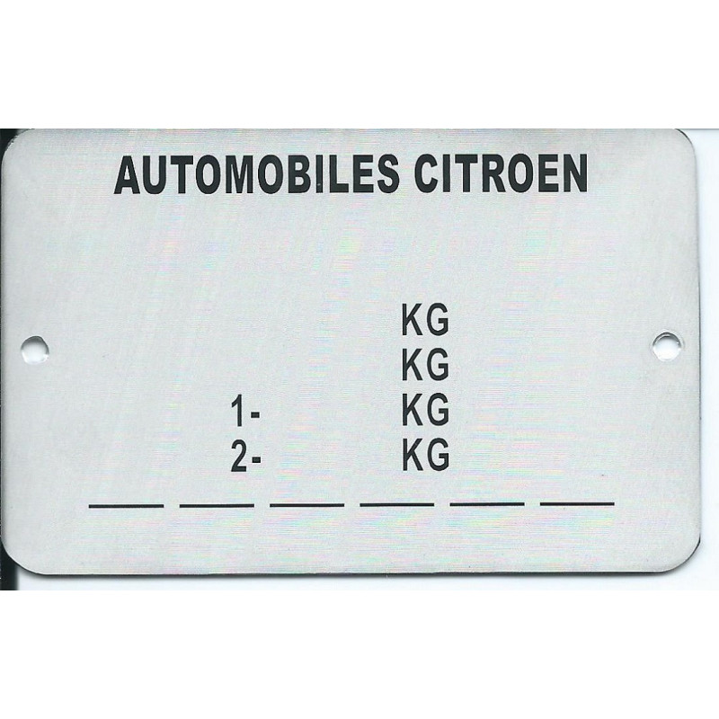 štítok Citroën univerzálny