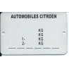 štítok Citroën univerzálny