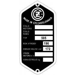 štítok ČZ 505