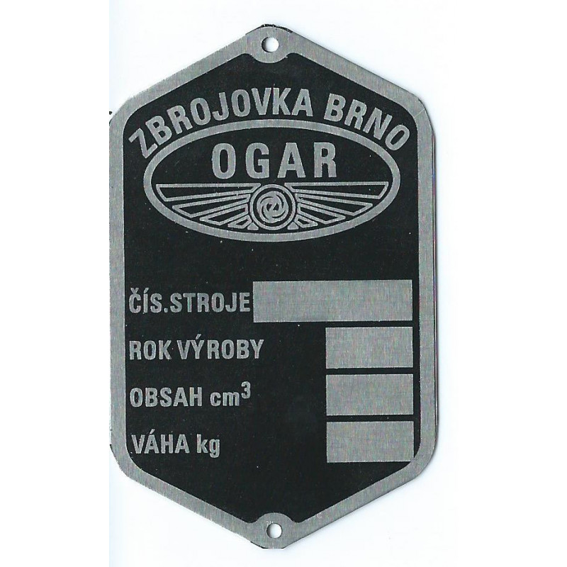 štítok ČZ Ogar