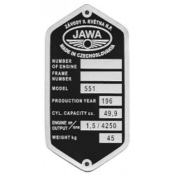štítok Jawa 551
